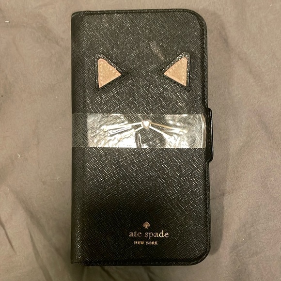Kate Spade cat iPhone wallet case - Picture 1 of 3